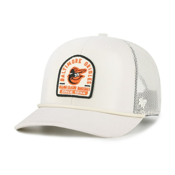 Men's '47 Cream Baltimore Orioles Gravestone Adjustable Trucker Hat