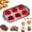 Red, variant on Squeeze Silicone Muffin Molds, 6/12 Cups Push-to-Release Non-Stick Reusable, Silicone Muffin Pans for Baking, Easy Pop Out for Muffins, Cupcakes, Egg Bites