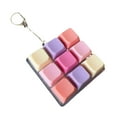 thumbnail image 3 of Keyboard Clicker Fidget Keychain Compact PVC Sensory Toy for Adults Teens School Office, 3 of 9