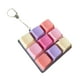 thumbnail image 3 of Llavero con teclado antiestrés, botón antiestrés, llavero novedoso de 9 teclas para viajes, hombres, mujeres, regalo para niños, adultos y escuela. Estilo E, 3 of 9