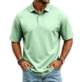 thumbnail image 2 of Men's Golf Polo Shirts Big and Tall Short Sleeve Lightweight Pullover Casual Lapel Collar Tee Tops, 2 of 7