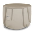 thumbnail image 5 of Covers & All Round Patio Table Cover 12 Oz Waterproof - 100% Weather Resistant Outdoor Round Table Cover with Air Pocket and Drawstrap for Snug Fit (54" Dia x 24" H Inches, Beige), 5 of 7