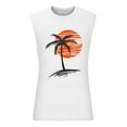 thumbnail image 3 of Pitauce Tank Tops Men Sleeveless Gym Workout Tops Casual Loose Fit Pullover Crew Neck Muscle Shirt Hawaiian Tropical Print Oversized Graphic Tee, 3 of 4