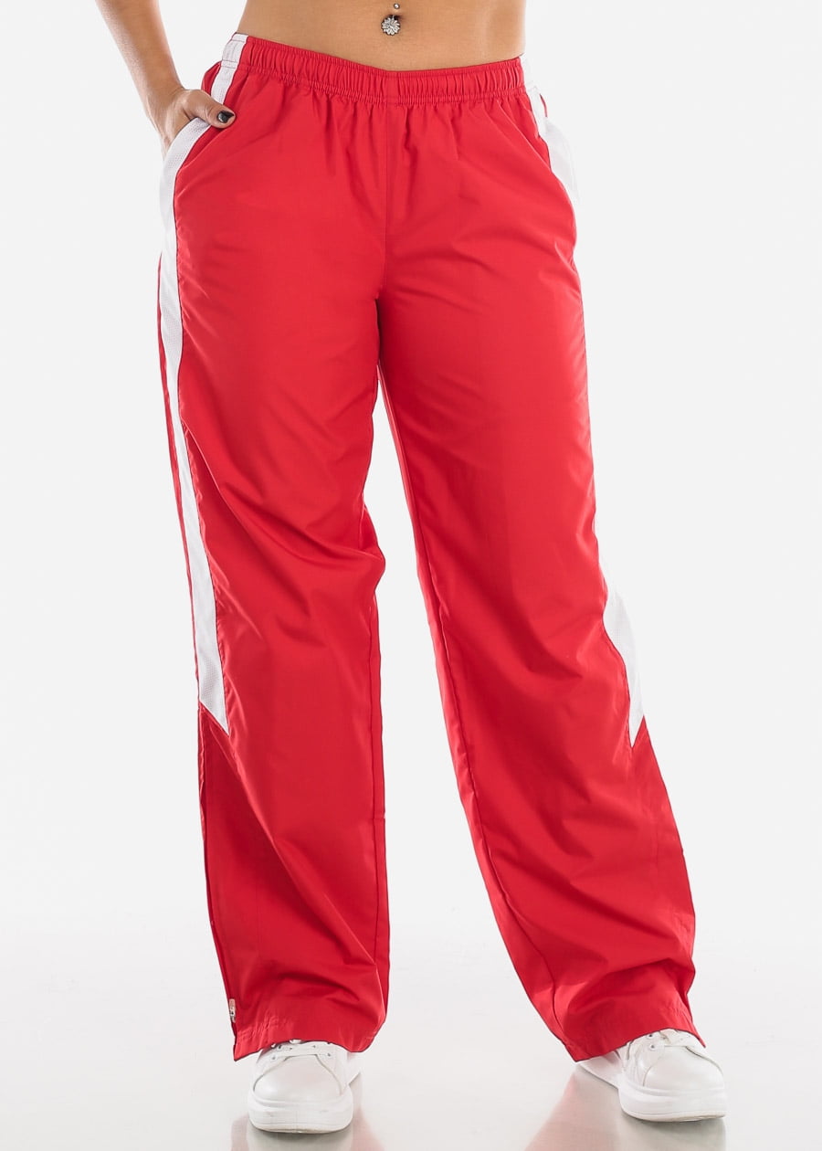 womens track pants with zipper legs