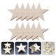 thumbnail image 3 of 100 piezas de rodajas de madera creativas para manualidades, con forma de estrella de cinco puntas., 3 of 7