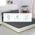 thumbnail image 6 of Kotton Culture 1000 TC Egyptian Cotton 1 Piece Fitted Sheet Only (Twin, Dark Grey), 6 of 6