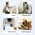 thumbnail image 4 of DSstyles Mini Waist-Mounted Camping Fan,4500mah Rechargeable 3 Speeds Leafless Fan Waist-mounted Handheld Electric Fan for Outdoor,Hiking, 4 of 8