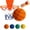 Orange, variant on Silent Basketball with Basketball Hoop, 2024 Silent Basketball Lightweight Low Noise Basketball Foam Sports Balls, High-Density Foam Ball Indoor Training Ball for Kids Indoor Activities-Orange