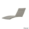 thumbnail image 2 of 2 Pieces Outdoor Chaise Lounge Cushion  (Without Chaise Lounge) ,Lounge Chair Cushion with Water-Resistant Fabric and Side Ties, Patio Cushions for Backyard, Deck, Poolside and Beach,Charcoal, 2 of 7