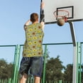 thumbnail image 5 of Sikiie Sage Green With Sunflowers Basketball Jersey Reversible Men's Mesh Athletic Sports Shirts Training Practice S-4XLSmall, 5 of 6