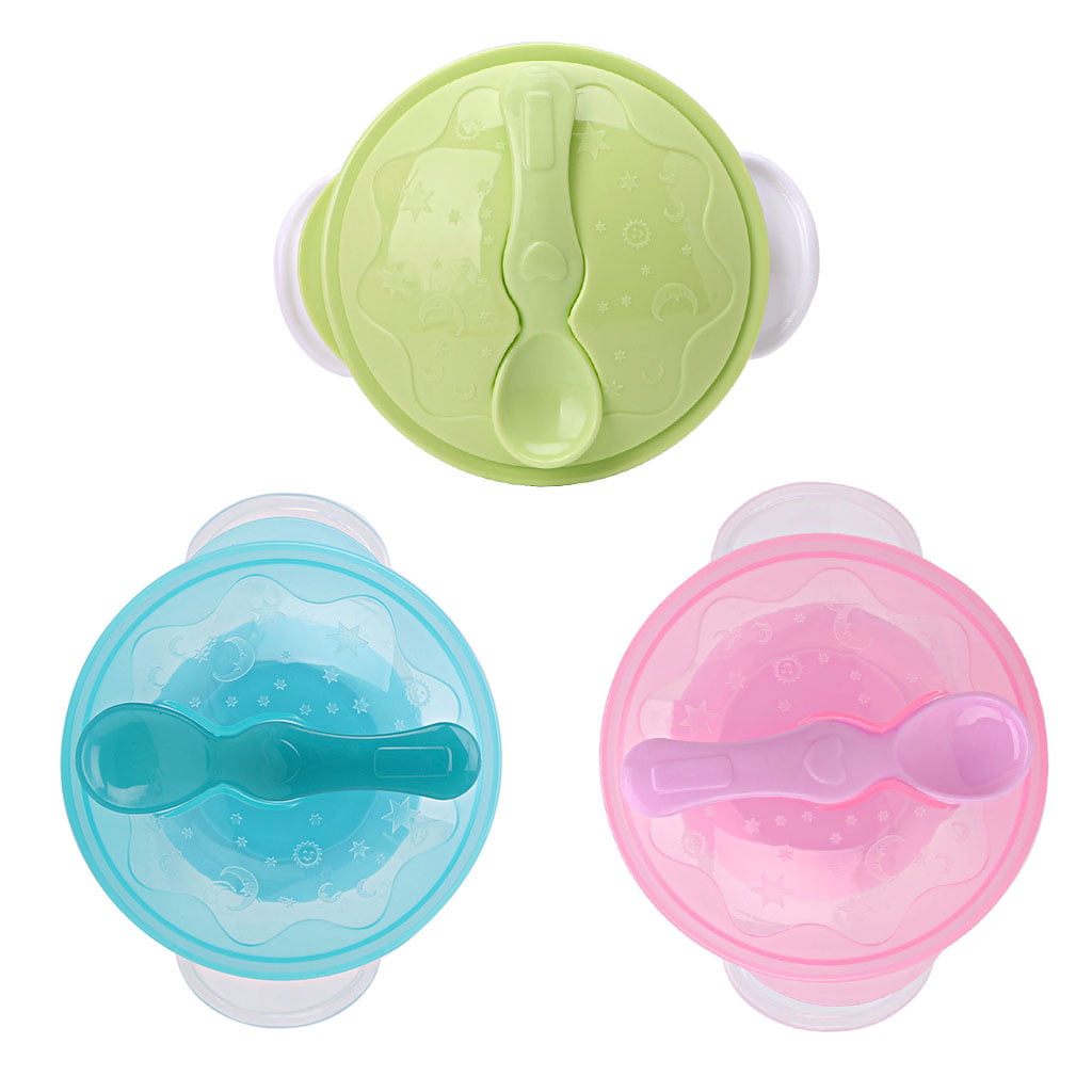 Vogue Baby Kids Children Suction Cup Slip-resistant Tableware Baby Sucker Bowl 