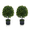 Dark Green with fruit, variant on Topiary Trees Artificial Outdoor, 20 Inch  Boxwood Ball Trees Artificial Topiary Ball Tree for  Porch, Home, Garden Decor, 2 Pack