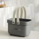 thumbnail image 1 of Cesta de ducha portátil tipo puf para guardar artículos de baño y ducha., 1 of 7
