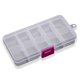 thumbnail image 1 of Bearachild Caja de almacenamiento de 10 compartimentos, práctica caja de plástico ajustable para anillos de cuentas, organizador de exhibición de joyas Type10 NO10 Bearachild JJ25786-04B, 1 of 6