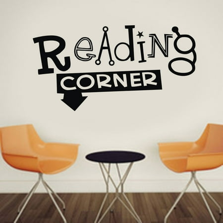 Reading Corner Removable Art Vinyl Mural Home Room Decor Wall