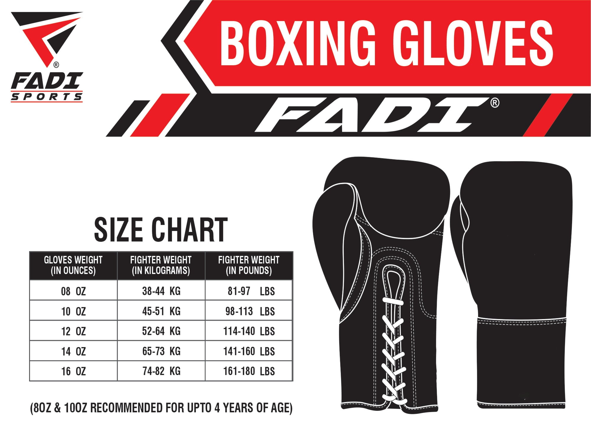 Fadi Sports A2 Lace-Up Boxing Gloves, for Training & Sparring, Cowhide Leather, Vintage Brown color - 14 oz