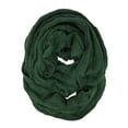 thumbnail image 5 of Wrapables Winter Warm Chunky Cable Knit Infinity Scarf and Beanie Set, Hunter Green, 5 of 7