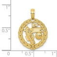 thumbnail image 4 of Auriga Fine Jewelry 14K Yellow Gold Golf Theme Pendant for Women (L-22 mm,W-16 mm), 4 of 6