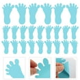24PC Small Feet Shape Stickers Removable Wall Decal for Drills and