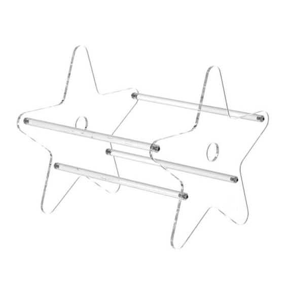 Stylish Acrylic Record Stand Holder Versatile Display Rack Storage Organizer Shelf for Books Magazines and Collectibles