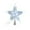 White, variant on hengsof Christmas Tree Topper Star LED Lighted Star Tree Top, 5-Point Star Night Light Treetop, Small Xmas Tree Decor for Christmas