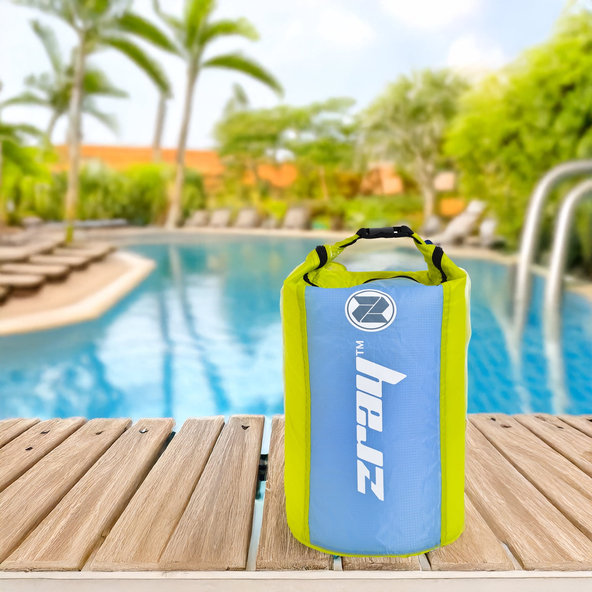 Pool Central 25 Liter - Lime Green Zray Lightweight Waterproof Gear Dry Bag