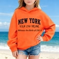 thumbnail image 4 of Jamsmile Toddler Girls Hoodies Pullovers New York Print Hoodie Sweatshirts Cozy Hooded Outdoor Children Girls Oversized Tops, 4 of 4
