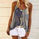 thumbnail image 1 of ICHUANYI Clearance Fashion Women Summer Print Casual Sleeveless Round-Neck Vest Camis Blouse Tops(Gray, XXL) ICHUANYI WER2023080807246, 1 of 8