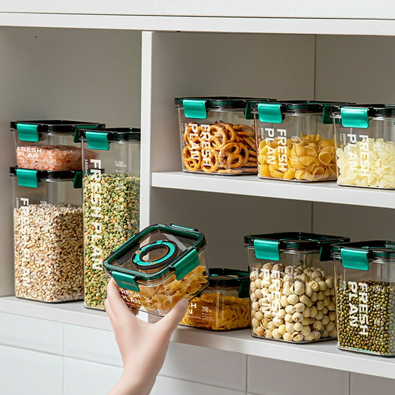 Airtight Cereal Container Clear Food Storage Box Kitchen Pantry