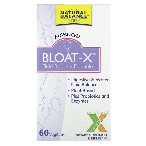 Natural Balance Max, Bloat-X, 60 Veggie Caps