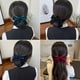 thumbnail image 5 of Pasador de pelo con red para moño y moño, pinza para el pelo para mujer, color negro Rojo Verde, 5 of 5