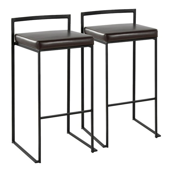 LumiSource Fuji Stacker Barstool - Set of 2