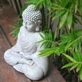 thumbnail image 4 of Wosthever Estatua de Buda de jardín de amplia aplicación para cada espacio al aire libre, adorno de jardín de Buda sentado Decoración del hogar, 4 of 6