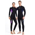 thumbnail image 4 of Naiovety DIVE SAIL Trajes de neopreno de 3MM Traje de buceo de neopreno SCR Pantalones largos de manga larga Traje de surf resistente al desgaste para Deportes acuáticos Púrpura XXL Naiovety OD003296-26, 4 of 6