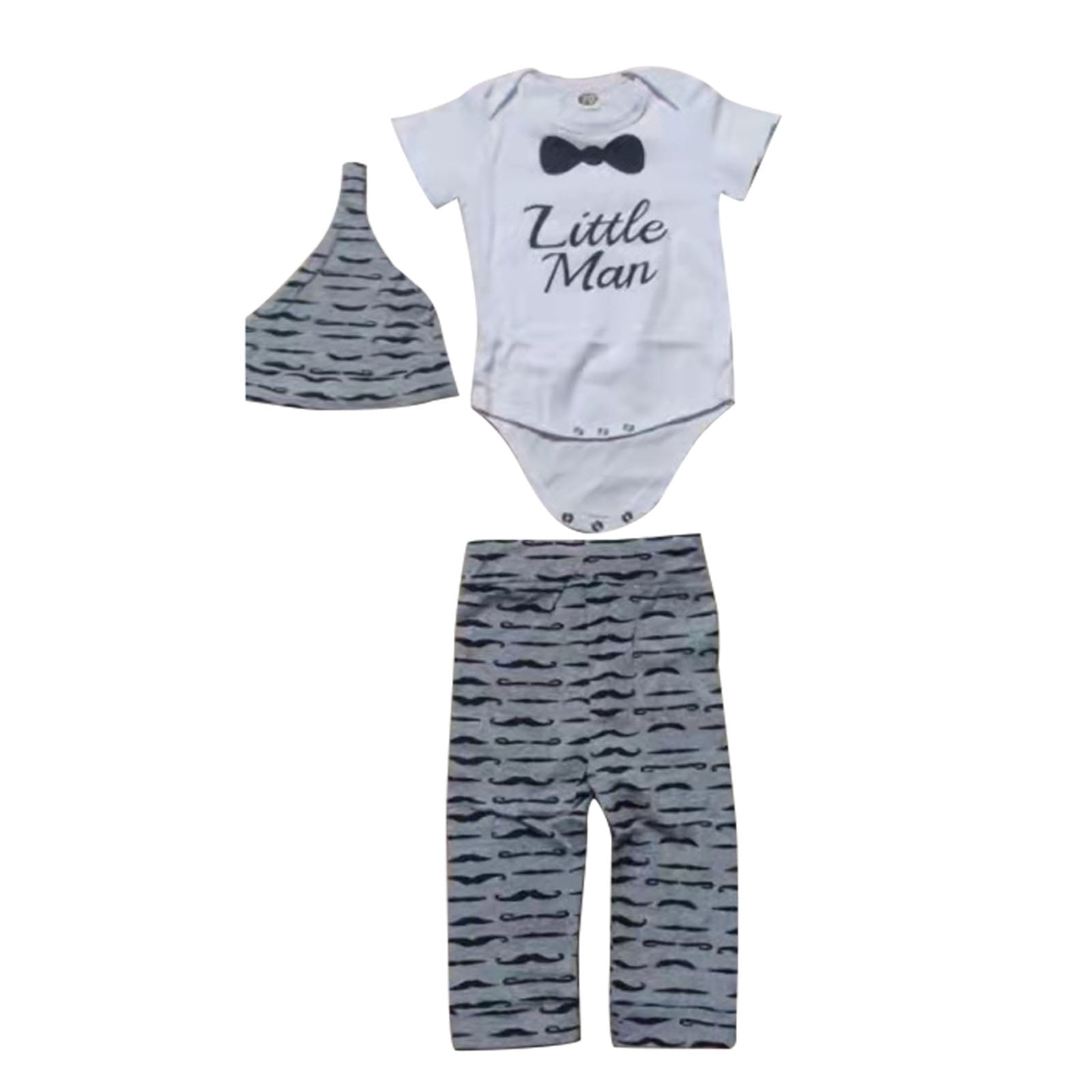 Newborn Infant Baby Boy Clothes Hoodies Top T Shirt Short Pants Outfits US Stock 