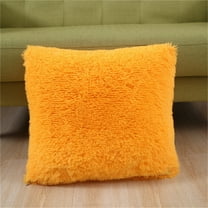 WKSCLPAI Fluffy Throw Pillow Covers 17" x 17" Soft and Comfortable Solid Color Sofa Cushion Covers Water Washable and Fade-proof Pillow Shams for Sofa Bed Living Room Multi-color Available