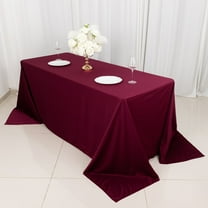 BalsaCircle 90x132 in Burgundy Premium Scuba Polyester Rectangle Tablecloth Party Events Decorations