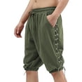 thumbnail image 6 of Ceisia Men's Cotton Casual Lantern Shorts Relaxed Fit with Elastic Drawstring Waist & Side Lace-Up Detail Gifts, 6 of 7
