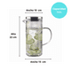 thumbnail image 3 of Jarra de Vidrio con Tapa Herm√É¬©tica 1.3L Good & Good JV97230, 3 of 8