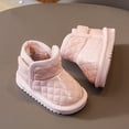 thumbnail image 3 of Eltusu Girls Snow Boots, Soft Sole Winter No Slip Thermal Walking Shoes Pink Size 0-2.5 T, 3 of 5