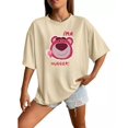 thumbnail image 1 of Playera Manga Corta Oversizee Mujers Strawberry Bear Iotso, 1 of 7