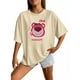 thumbnail image 1 of Playera Manga Corta Oversizee Mujers Strawberry Bear Iotso, 1 of 7