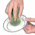 thumbnail image 3 of 3 Pieces Of Pe Dishwashing Bru -type -insulating Ntat Pot Dishwashing Bru Functal Scouring Pads, 3 of 4