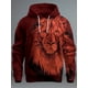 thumbnail image 3 of Nueva sudadera con capucha con estampado 3D de león gráfico para hombre, sudadera con capucha de manga larga, sudadera con capucha con bolsillo frontal y estampado de primavera, 3 of 5