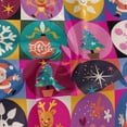 thumbnail image 2 of Coolnut Round Tablecloth 60", Christmas Pattern Table Cover, Water Resistant Spill Proof Large Table Cover for Indoor & Outdoor Family Gathering Dinner, BBQ Christmas Decoration, 2 of 7