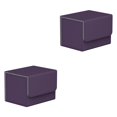 thumbnail image 4 of Vogacara Caja de almacenamiento de tarjetas comerciales con tapa Organizador portátil de PU de gran capacidad Juego Caja coleccionable Contenedor Adultos Type1 NO1 Vogacara CBP255201, 4 of 5