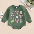 thumbnail image 2 of mgoYE Newborn Baby Boy Girl Hunting Clothes Duck Bow Sweatshirt Romper Long Sleeve Bubble Romper Bodysuit Outfit(Green,3-6 Months), 2 of 6