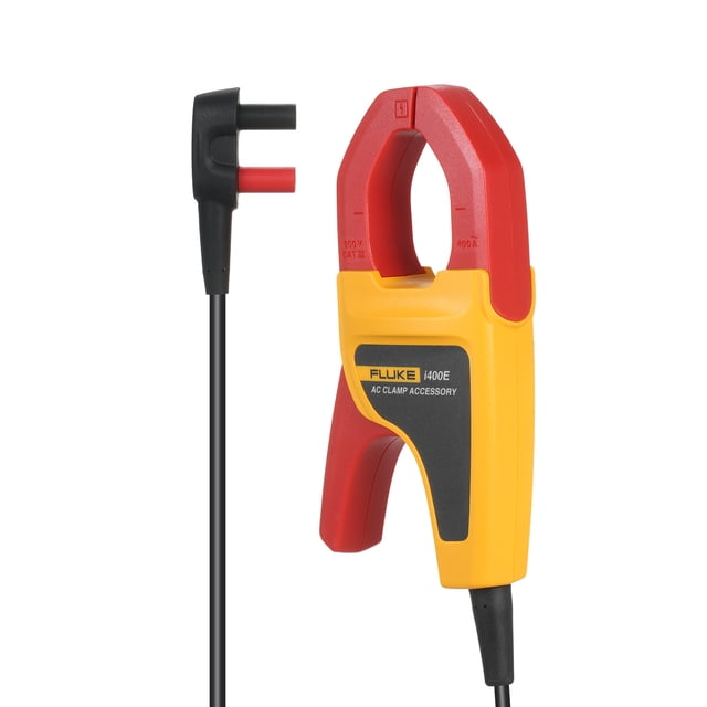 FLUKE Pinza de corriente alterna FLUKE i400E, compatible con multímetros digitales, rango de 1A a 400A, 5Hz~20kHz, salida de doble conector banana, sin batería.