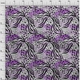 thumbnail image 3 of oneOone Cotton Silk Purple Fabric Animal Skin Quilting Supplies Print Sewing Fabric By The Yard 42 Inch Wide-YGP, 3 of 4