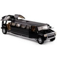 thumbnail image 3 of Alloy+ABS+Rubber 1:32 Model Car Kids Toy Metal Diecast Car Limousine Model for Hummer, 3 of 9